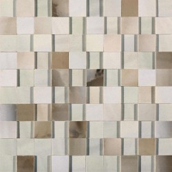 Alabastri Mosaico 3d Bamboo Glossy 30x30